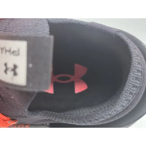 Under Armour Wmns HOVR Phantom 3 Reflect Black Bolt Red Shoes Size 5