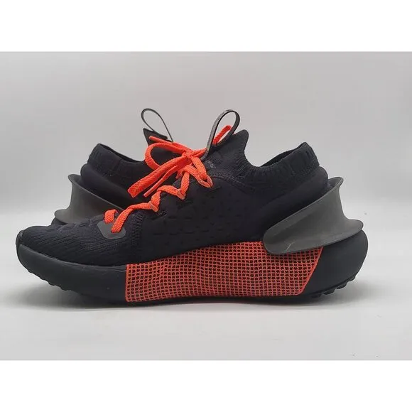 Under Armour Wmns HOVR Phantom 3 Reflect Black Bolt Red Shoes Size 5