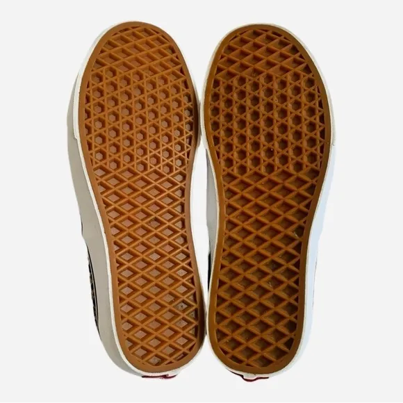 Unisex Shoes VANS Leopard Print Sneakers Lace Up Athletic Shoes Skateboard Shoes