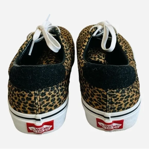 Unisex Shoes VANS Leopard Print Sneakers Lace Up Athletic Shoes Skateboard Shoes