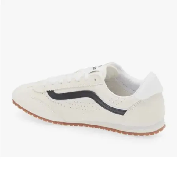 Unisex Vans Super Lowpro Sneakers Size: 7.5 Color:  White/Black Trim