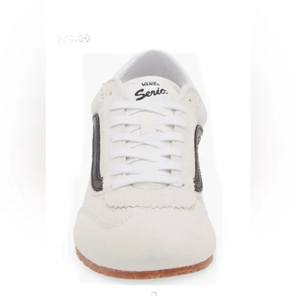 Unisex Vans Super Lowpro Sneakers Size: 7.5 Color:  White/Black Trim