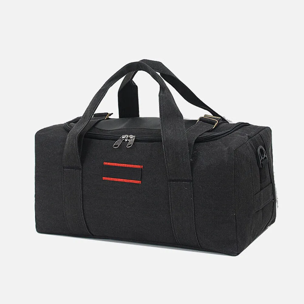 US 1-2Pc Sport Travel Luggage Handbag Tote Shoulder Military Canva Duffle GymBag