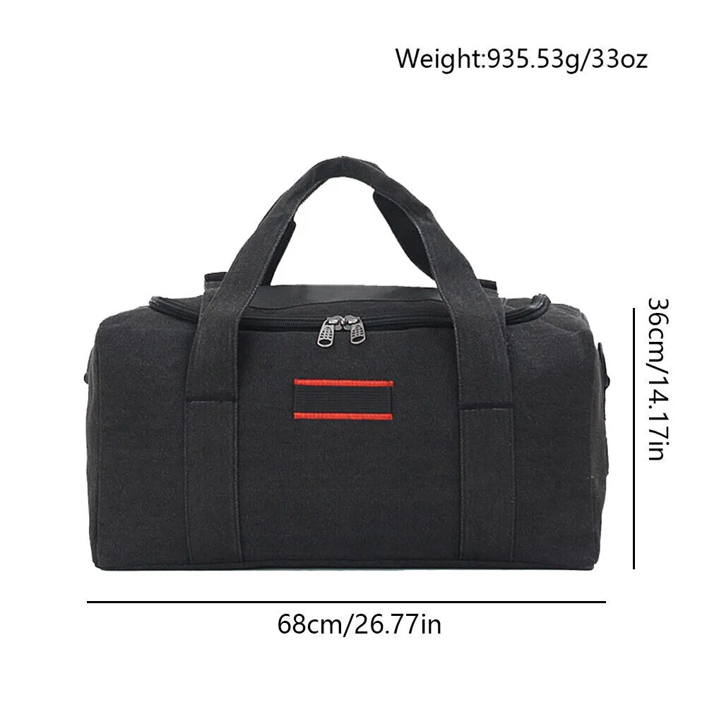 US 1-2Pc Sport Travel Luggage Handbag Tote Shoulder Military Canva Duffle GymBag