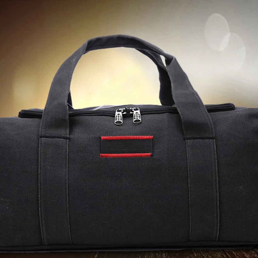 US 1-2Pc Sport Travel Luggage Handbag Tote Shoulder Military Canva Duffle GymBag