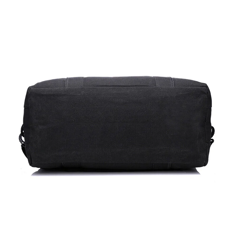 US 1-2Pc Sport Travel Luggage Handbag Tote Shoulder Military Canva Duffle GymBag