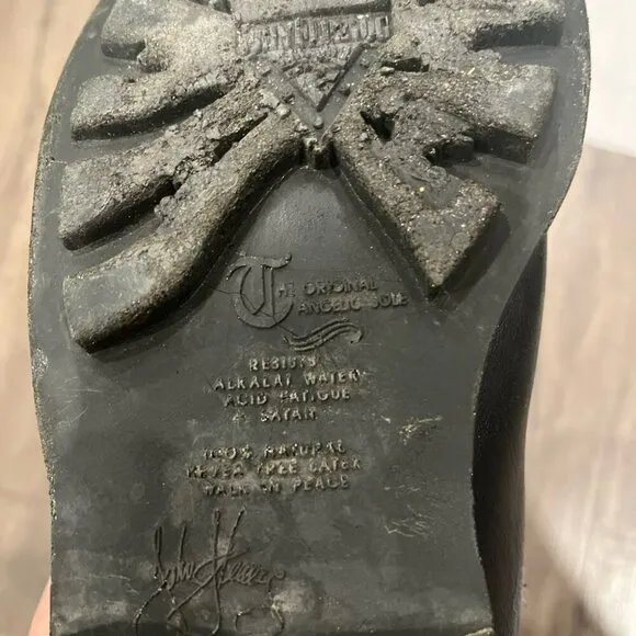 [US8.5]John Fluevog The Original Angelic Sole Men Slip On Ankle Boots