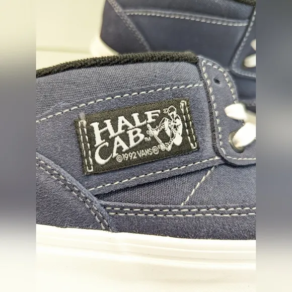 Vans Anaheim Factory Collection Half Cab 33 DX OG Navy Blue Suede Skateboard 8
