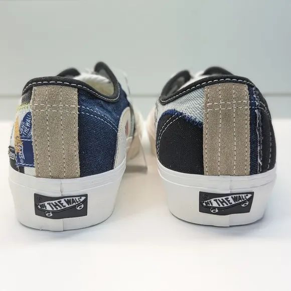 Vans Authentic VR3 Patchwork Grey Blue White Casual Fashion Skateboard sneakers