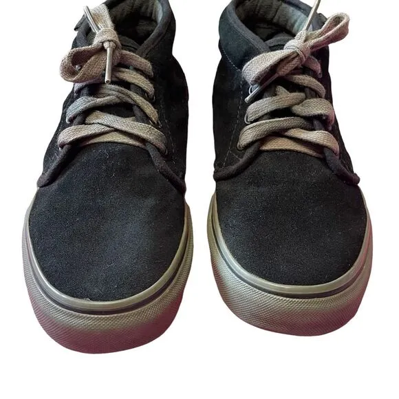 Vans Black Suede Chukka Pro Classic Skateboarding Shoes, size 8