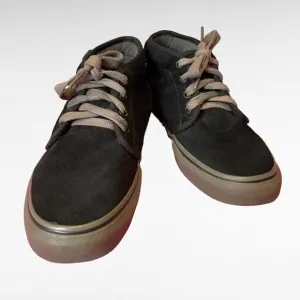 Vans Black Suede Chukka Pro Classic Skateboarding Shoes, size 8