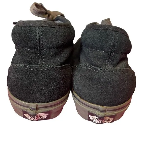 Vans Black Suede Chukka Pro Classic Skateboarding Shoes, size 8