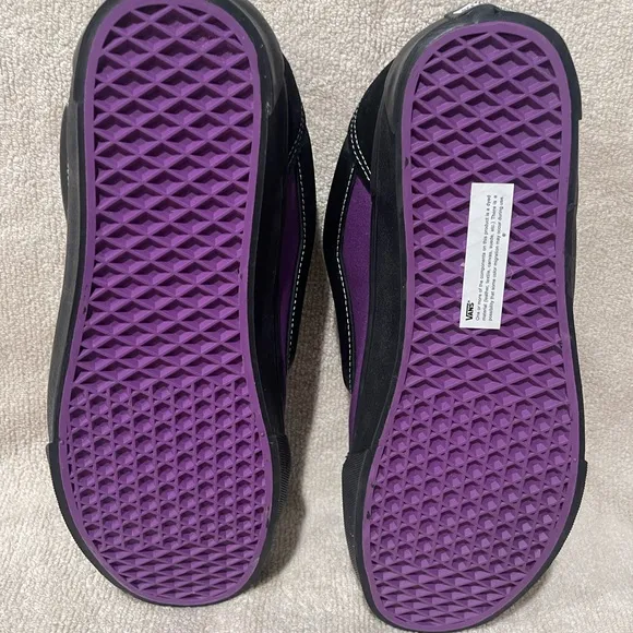 Vans Classic Black and Purple Shoes