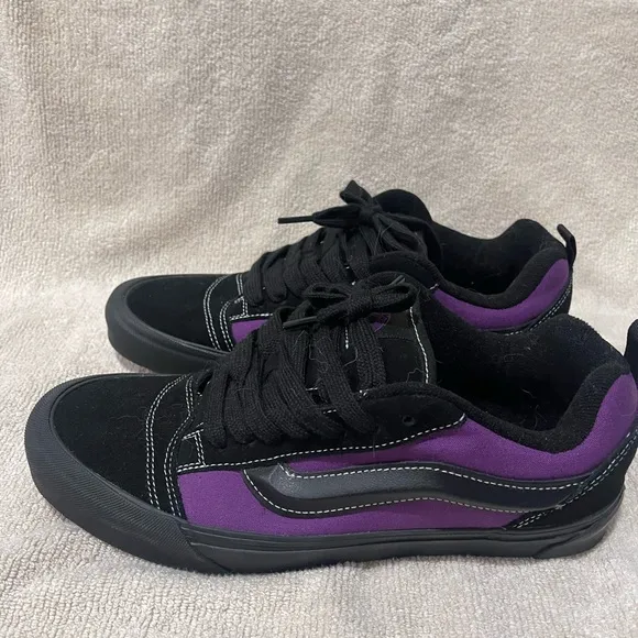 Vans Classic Black and Purple Shoes