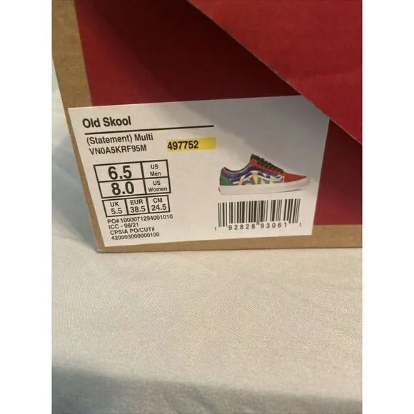 Vans Classic Old Skool “Mix and Match” Men Size 6.5 Women 8