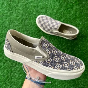 Vans Classic Slip On Geo Trek Olive