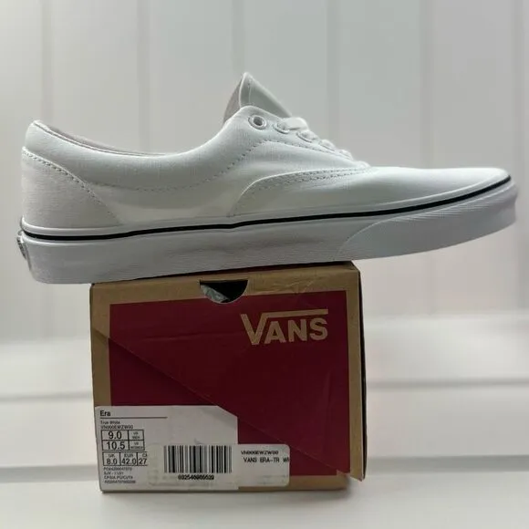 Vans Era True VN000EWZW00 Men's White/Black Low Top Skateboard Shoes NR1264