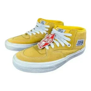 Vans Half Cab Mid Top Yellow Athletic Skateboard Sneakers Mens Size US 8