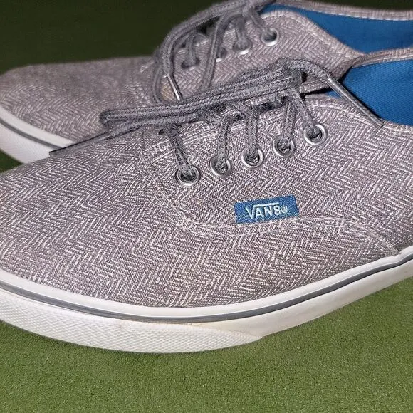 Vans Herringbone Low Top Classic Lace Up Sneaker Shoes Size Men 6.5 Womens 8