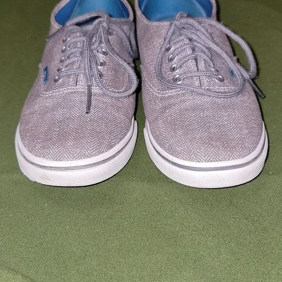 Vans Herringbone Low Top Classic Lace Up Sneaker Shoes Size Men 6.5 Womens 8