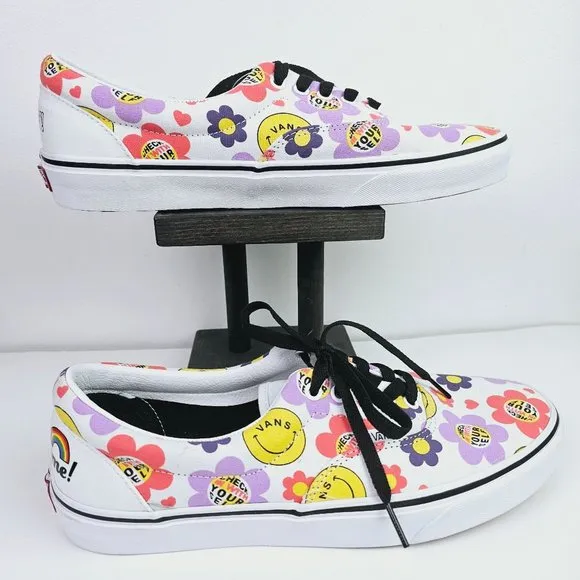 Van's Hey! You're Awesome! Flowers Smiley Check with Your Self, 751505, W12M10.5