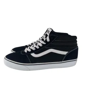 VANS Hi Top Suede Sneakers 10 Mens Black White Skateboard