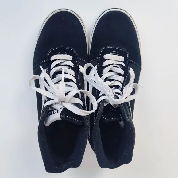 VANS Hi Top Suede Sneakers 10 Mens Black White Skateboard