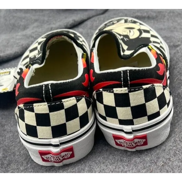 Vans KIDS SIZE 4 Disney Mickey &amp; Minnie Mouse Classic Slip-On Shoes