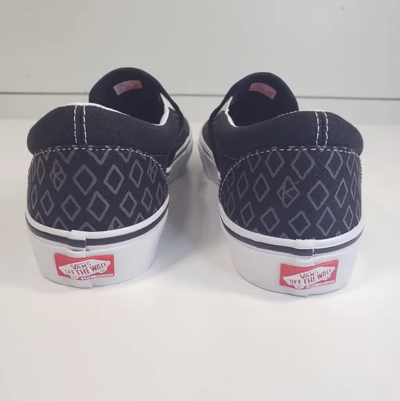 Vans KROOKED BY NATAS FOR RAY SKATE Skateboard SLIP-ON Men's Blue Red shoes 10