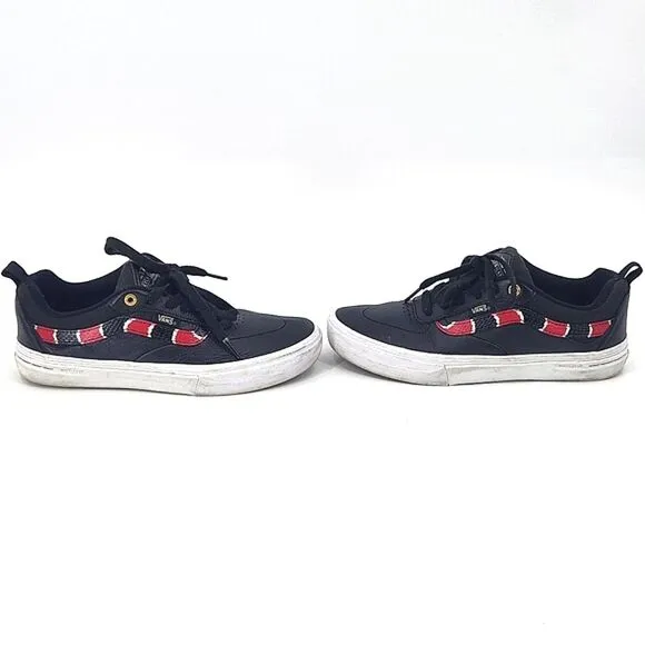 Vans Kyle Walker Pro Coral Snake Shoes Size 6.5 Mens Black Leather Skateboard