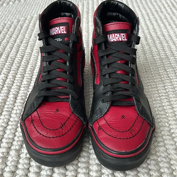 Vans limited edition Deadpool leather shoes