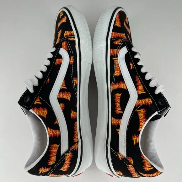 Vans Mens 508357 Black Old Skool Trasher Lace Up Size 10 Skateboarding Shoes