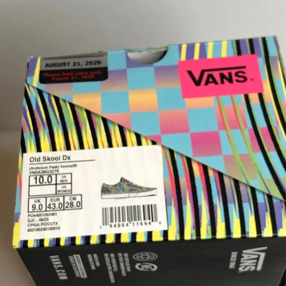 Vans Mens Old Skool Dx Anderson Paak Venice Skateboard Shoes Sneakers
