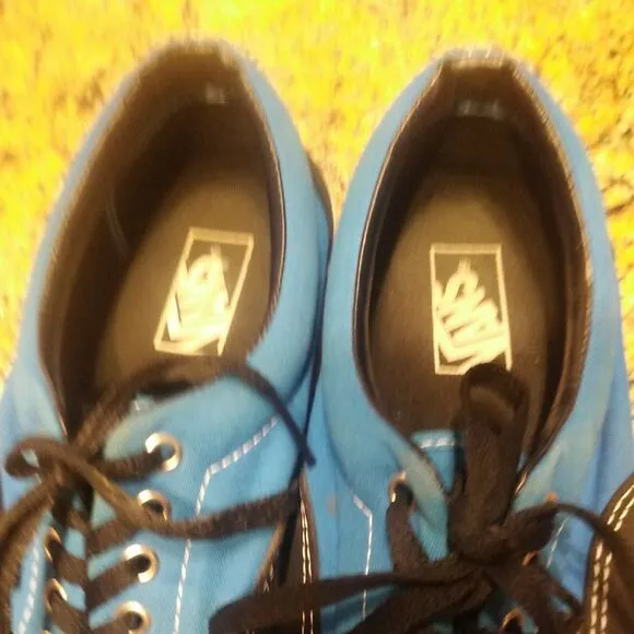 Vans Off the Wall 2 Tone Mens 10.5 Women's 12 Blue Black Skateboard Shoes TB4R