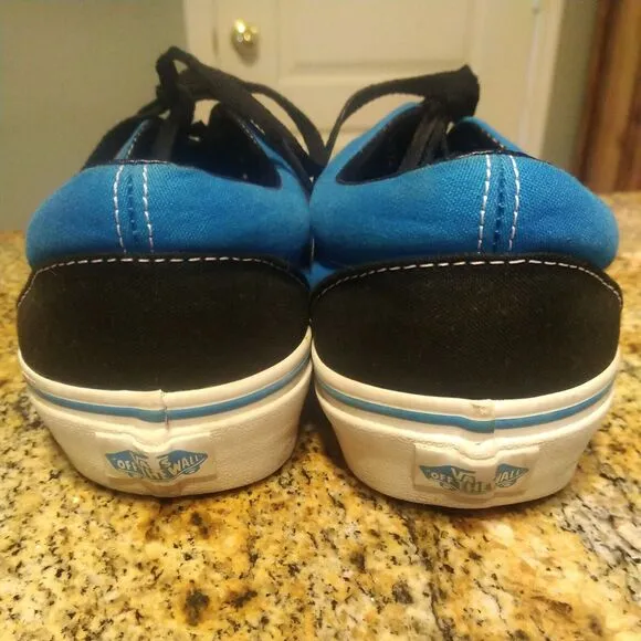 Vans Off the Wall 2 Tone Mens 10.5 Women's 12 Blue Black Skateboard Shoes TB4R