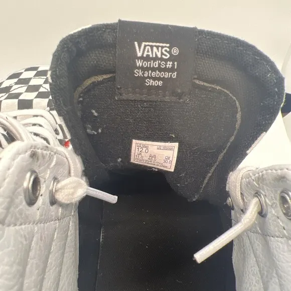 Vans Off The Wall SK8-Hi Hamburger Skateboard Shoes Men's Size 12