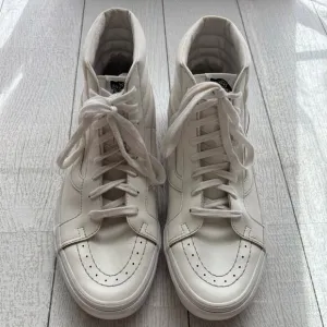 VANS Off The Wall White High Top Retro Shoes Men 9 Women 10.5