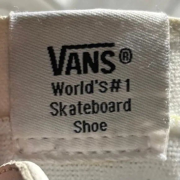 VANS Off The Wall White High Top Retro Shoes Men 9 Women 10.5