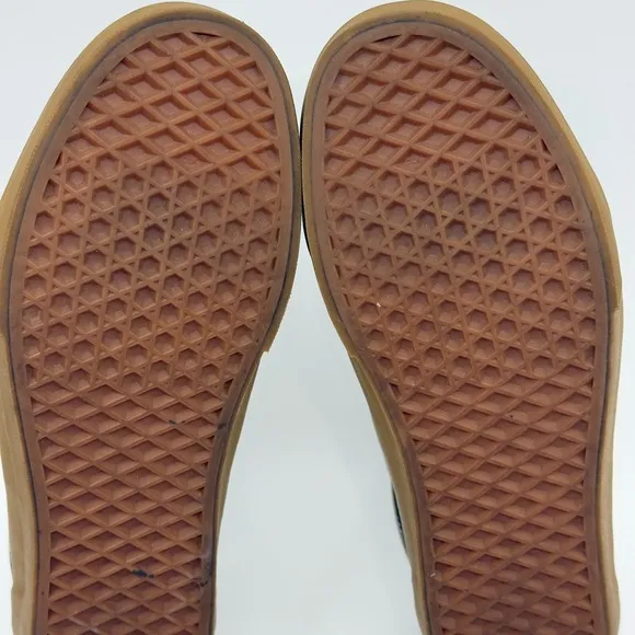 Vans Old Skool Low Skateboard Sneakers Mens 9 Brown Black Gum Lace Up Shoes