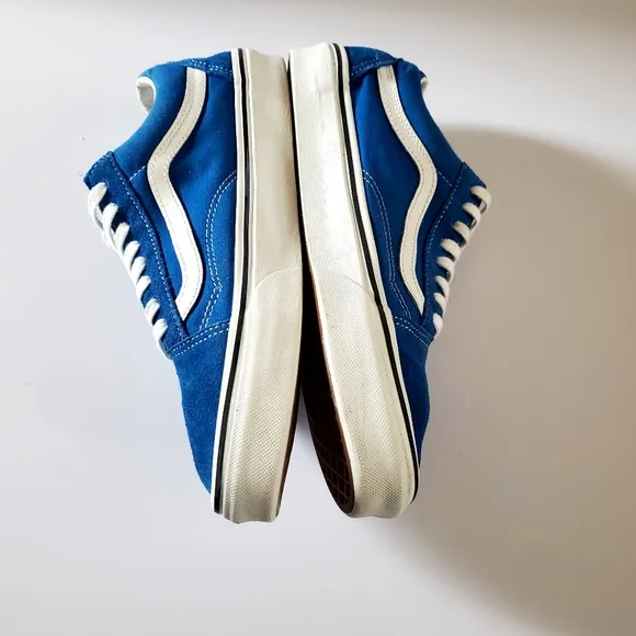 Vans Old Skool Low Top Yacht Club Color Blue Shoes Mens Size 8.5 Womens Size 10