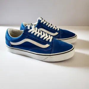 Vans Old Skool Low Top Yacht Club Color Blue Shoes Mens Size 8.5 Womens Size 10