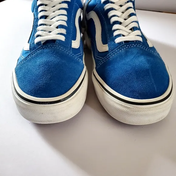 Vans Old Skool Low Top Yacht Club Color Blue Shoes Mens Size 8.5 Womens Size 10