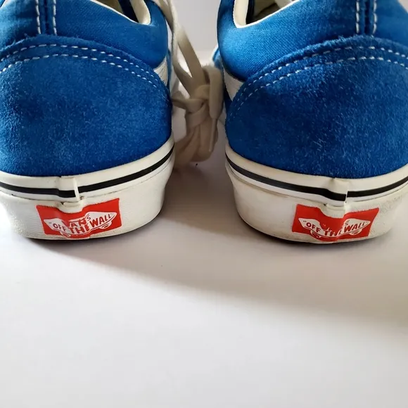 Vans Old Skool Low Top Yacht Club Color Blue Shoes Mens Size 8.5 Womens Size 10