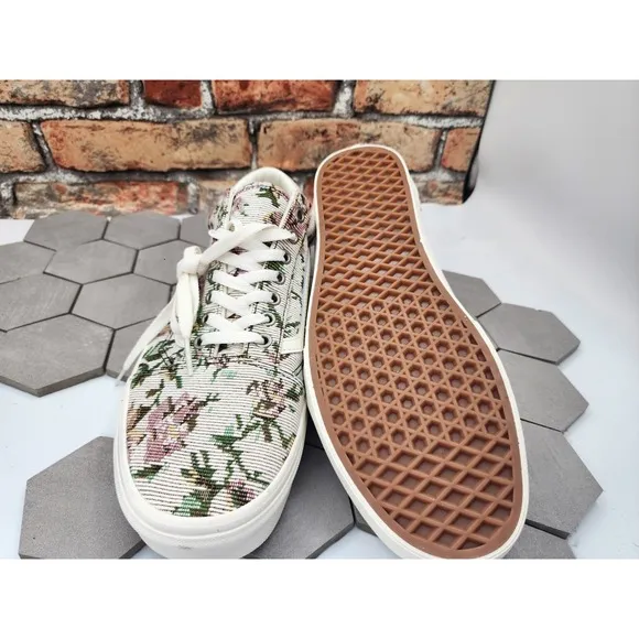 Vans Old Skool Tapestry Floral Marshmallow Sail Flower Sz US 11.5 Men New  Rare