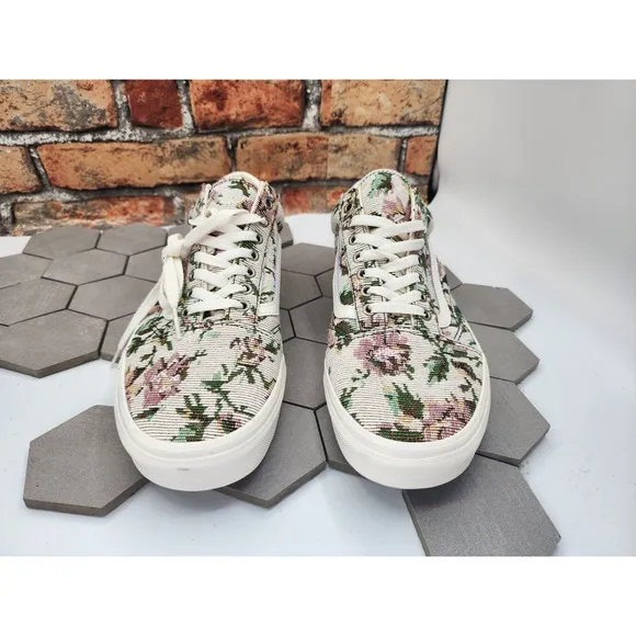 Vans Old Skool Tapestry Floral Marshmallow Sail Flower Sz US 11.5 Men New  Rare