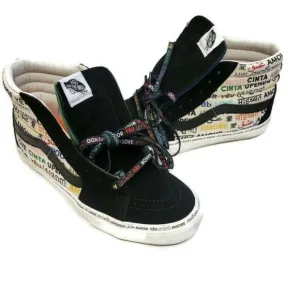 Vans Size Mens 8.5 Womens 10 OFF THE WALL Skateboard Shoes 721545 LOVE AMOR