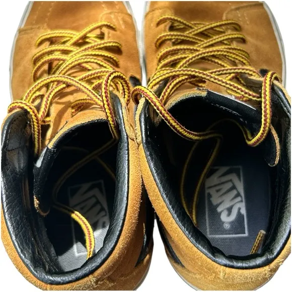 Vans Sk8 Hi Pro Brown Black Skateboard Shoes Sneakers US M6/W7.5