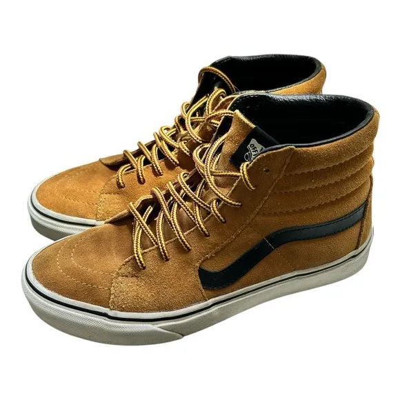 Vans Sk8 Hi Pro Brown Black Skateboard Shoes Sneakers US M6/W7.5