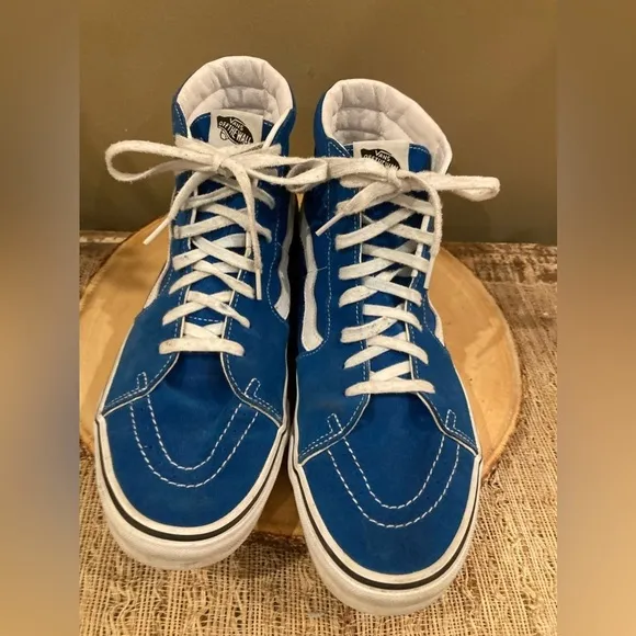 VANS Sk8 Hi Tapered Color Theory Mediterranean Blue Skate Shoes Men’s Size-13
