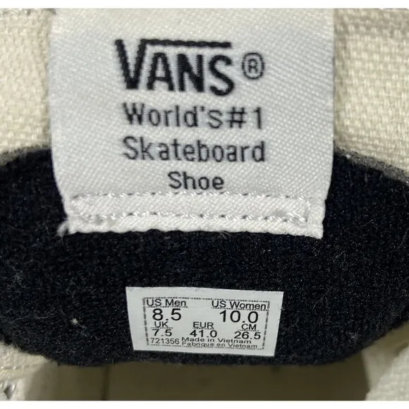 Vans Sk8-Hi tapered washed Camouflage Skateboard Unisex men's size 8.5